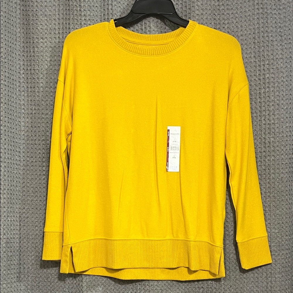 Women's mustard relaxed fit Sweater